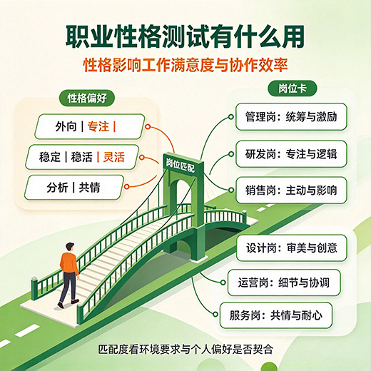 职业性格测试有什么用：从性格到岗位匹配