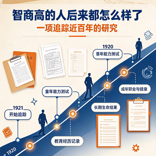 智商高的人后来都怎么样了：一项追踪近百年的研究