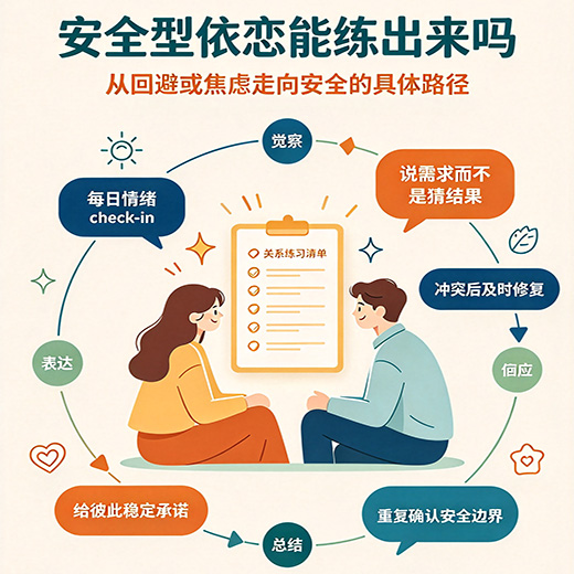 安全型依恋能练出来吗：从回避或焦虑走向安全的具体路径